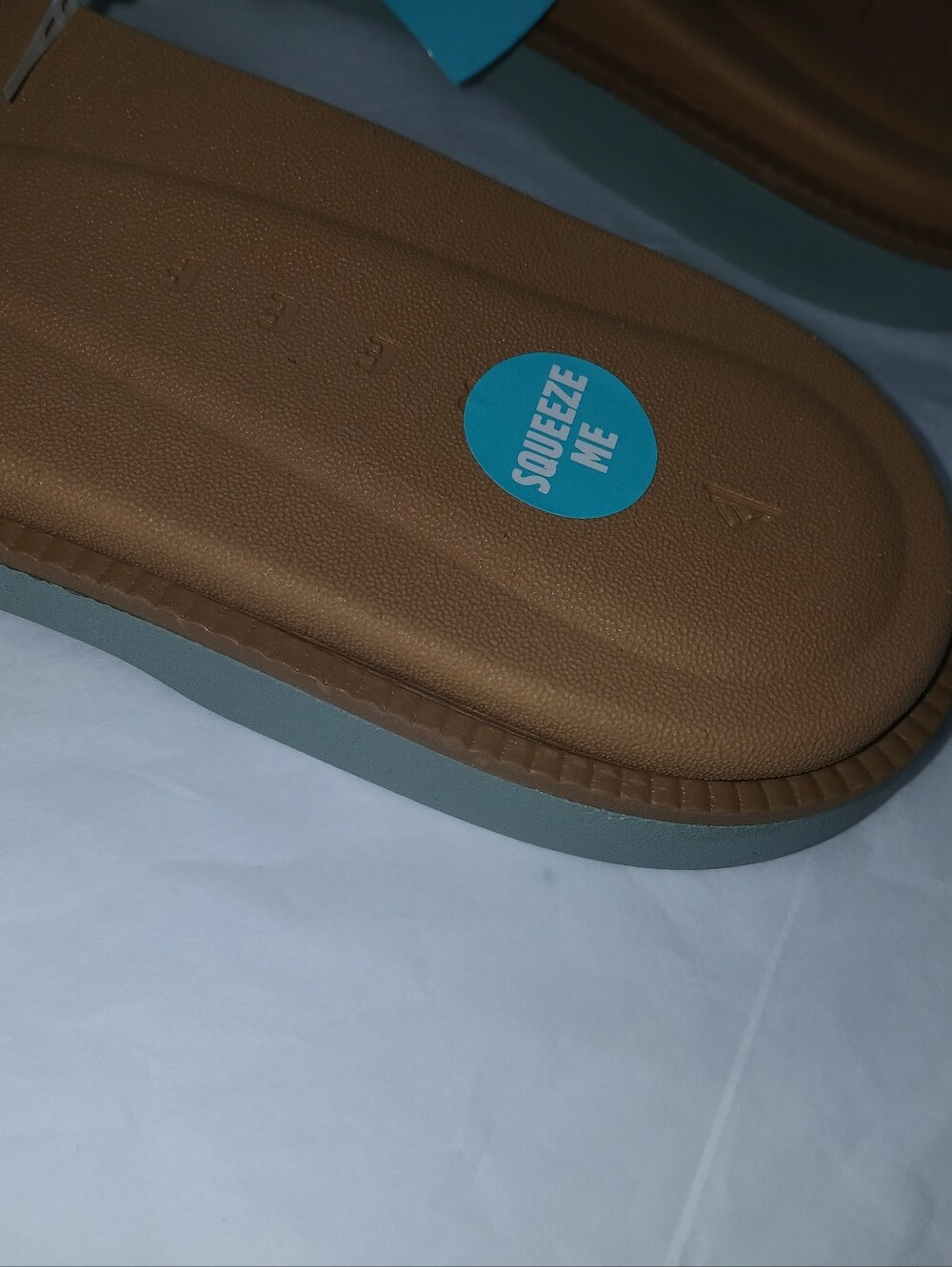 REEF Cushion Sunny Emma Vegan Leather Slides, Light Green - Picture 7 of 9